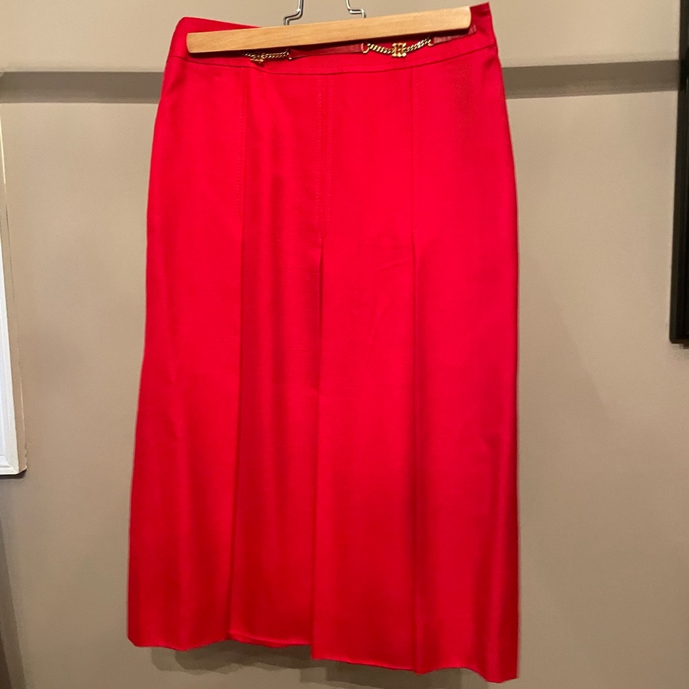 CELINE PARIS vintage red skirt